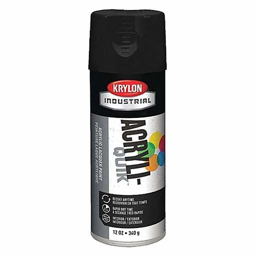 Krylon Spray Paint – 12 oz – Semi Flat Black | K01613A07