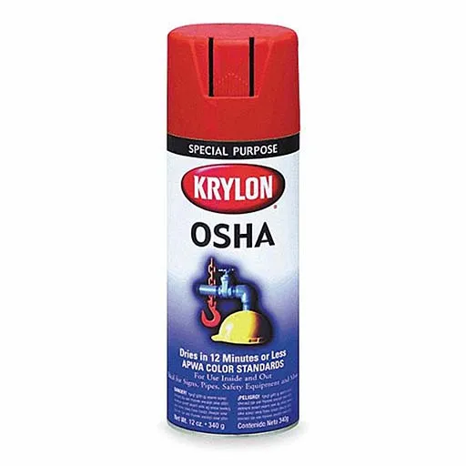 Krylon Spray Paint – 12 oz – Safety Red | K02116