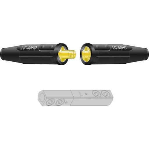 Lenco LC-40HD Cable Connector, Double Oval-Point Screw, Black | 05060
