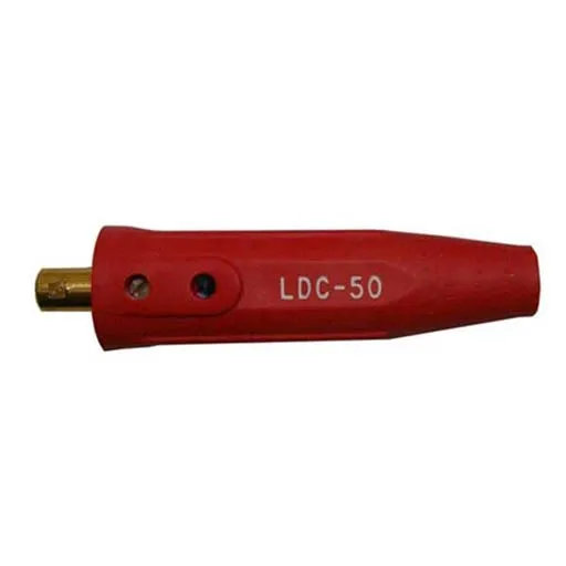 Lenco LDC-50 Cable Connector – Male Half – Red | 05434