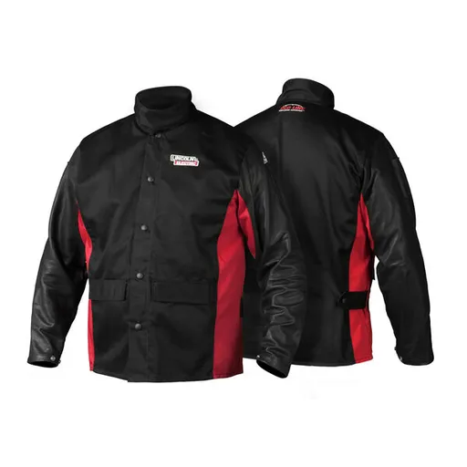 Lincoln Electric Jacket Shadow Grn Lthr Slvd 2X |K2987-XXL