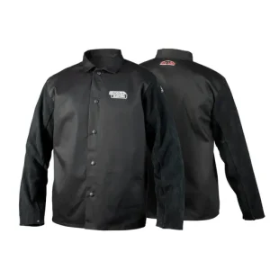 Lincoln Electric Traditional Split Leather-Sleeved Welding Jacket – Small | K3106-S