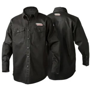 Lincoln Electric Black FR Welding Shirt, Medium | K3113-M