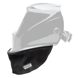 Lincoln Electric Split Leather Helmet Bib, w/ Press Fit Seal | KP3729-1