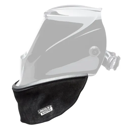 Lincoln Electric Split Leather Helmet Bib, w/ Press Fit Seal | KP3729-1