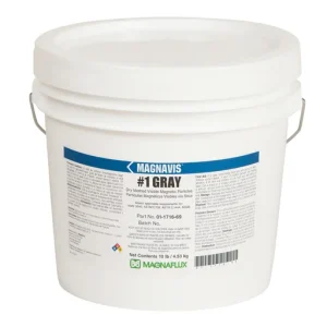 Magnaflux Magnavis Dry Method N-F Magnetic Powder, 10 lb, Pail, Gray | 387-01-1716-69