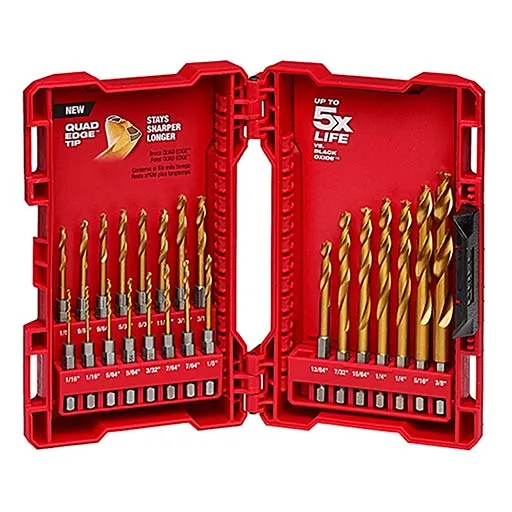 Shockwave Drill Bit Set – Twist Drill Bits | 48-89-4631