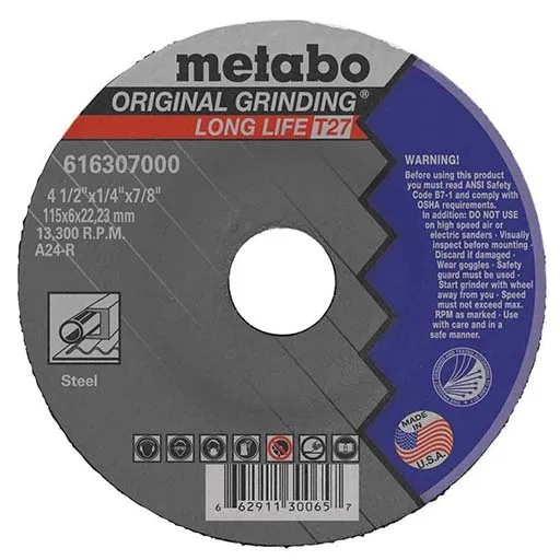Original Grinding Depressed Center Wheel – 4-1/2 in | 616307000