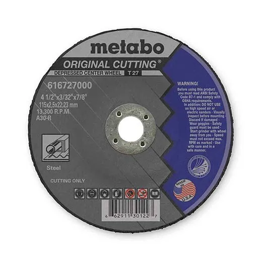Metabo Cut-Off Wheel – 4.5 in | 616727000