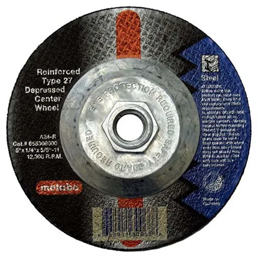 Metabo Depressed Center Wheel – 7 in – 1/4 in | 655560000