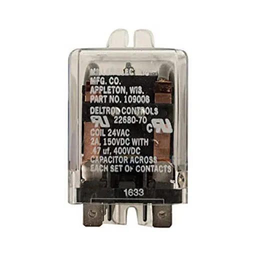 Miller Relay – 20 A – 24 VAC – 8 | 109006