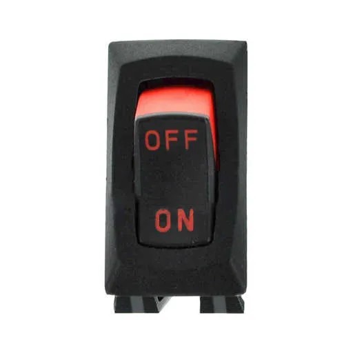Miller On/Off Switch – SPST 10A 250 VAC On-Off Visi Red Rock | 111997