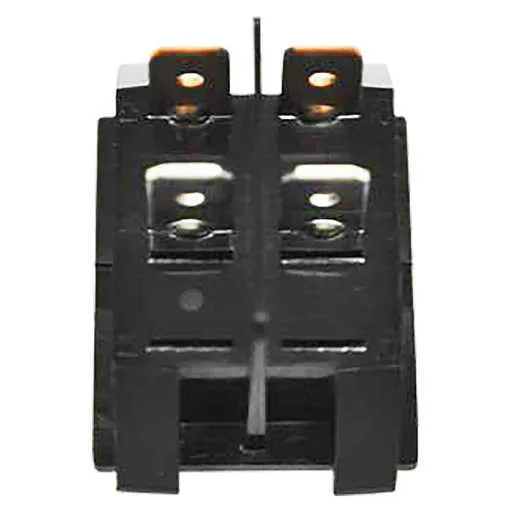 Miller On/Off Switch – DPST 10 A 250 VAC On-Off Black Rocker | 116830