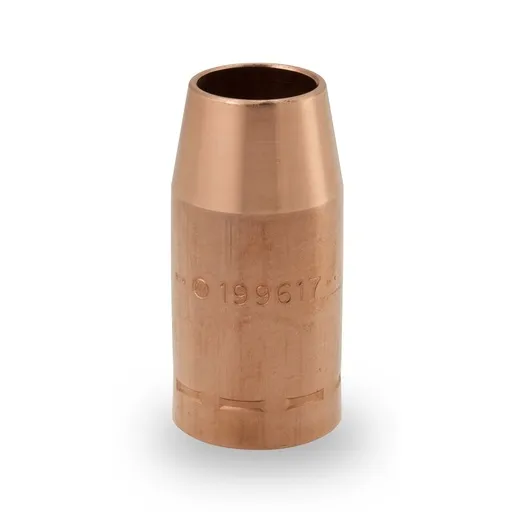 Miller Electric Heavy Duty Nozzle, Copper, 3/4″ Orifice, Straight, Screw On | 199617
