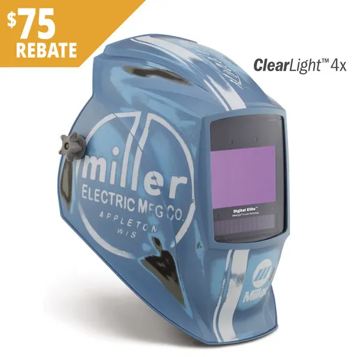 Miller Electric Digital Elite Series Welding Helmet, Vintage Roadster, ClearLight | 296768