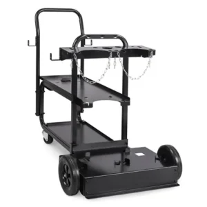 Miller Electric Dual Cylinder Portable Cart | 951770 Cylinder Rack and Tool Holder
