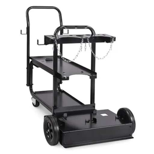 Miller Electric Dual Cylinder Portable Cart | 951770 Cylinder Rack and Tool Holder