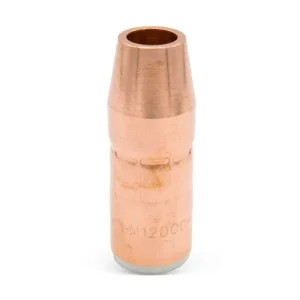 Miller Electric AccuLock MDX Thread-On Nozzle, 1/2″ Orif, Flush Tip, Copper | N-M1200C