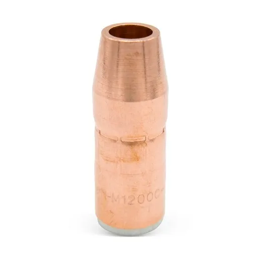 Miller Electric AccuLock MDX Thread-On Nozzle, 1/2″ Orif, Flush Tip, Copper | N-M1200C