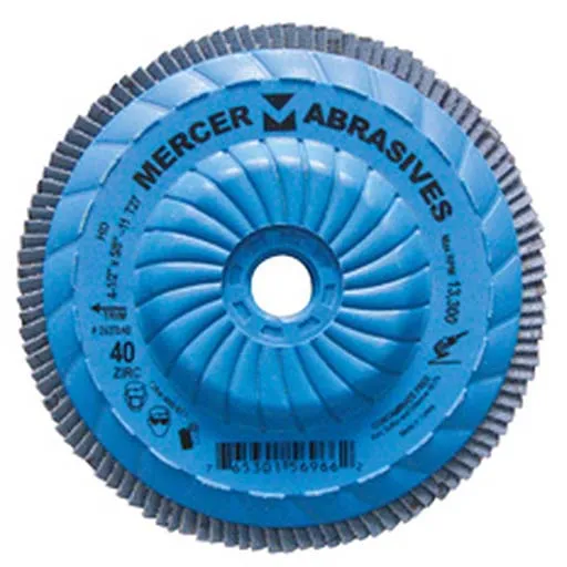 Mercer Abrasives Flap Disc – 40 – 5/8 in – Type 27 | 262T040