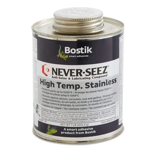 Never-Seez High Temp Stainless Lubricating Compound, 1 lb Brush Top Can | 535-30605603