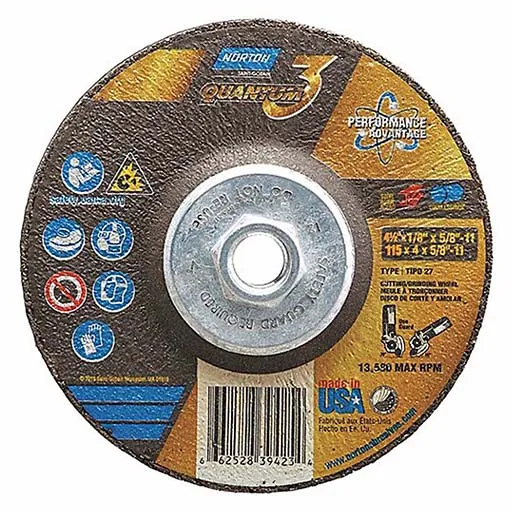 Norton – Quantum3 Depressed Center Wheel – 4-1/2 in | 66252839423
