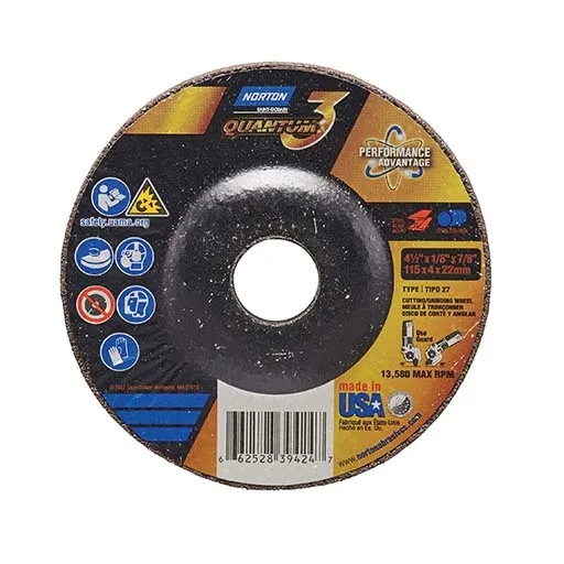 Norton – Quantum3 Depressed Center Wheel – 4-1/2 in | 66252839424
