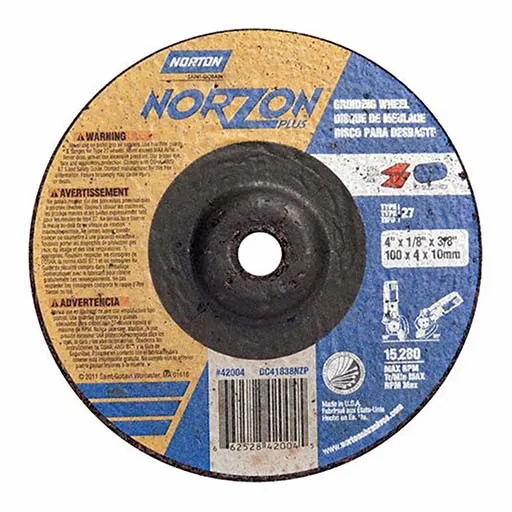 Norton – Norzon Plus Depressed Center Wheel – 4 in | 66252842004
