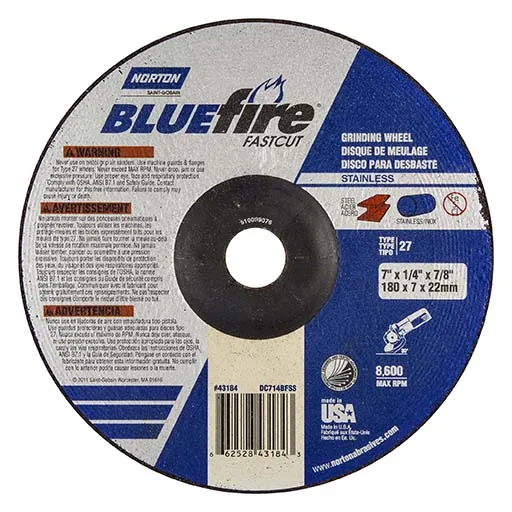 Norton Depressed Center Wheel – 7 in | 66252843185