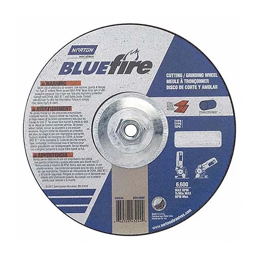 Norton – Bluefire Depressed Center Wheel – 1/8 in – 9 in | 66252843244
