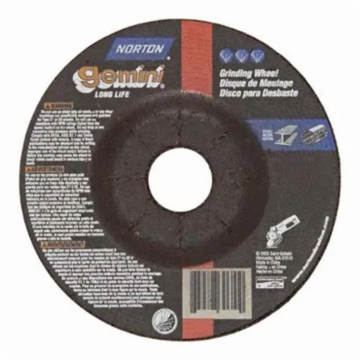 Norton – Gemini Depressed Center Wheel – 9 in | 66253049105