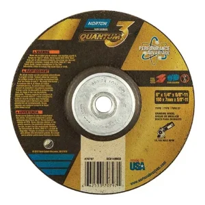 Norton – Quantum 3 SG Depressed Center Wheel – 1/4 in – 6 in | 66253370797