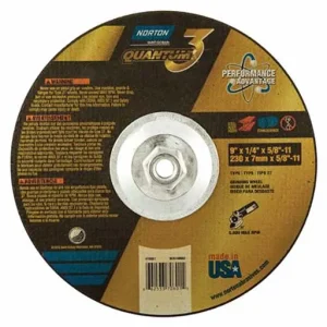 Norton – Quantum 3 SG Depressed Center Wheel – 9 in | 66253370801