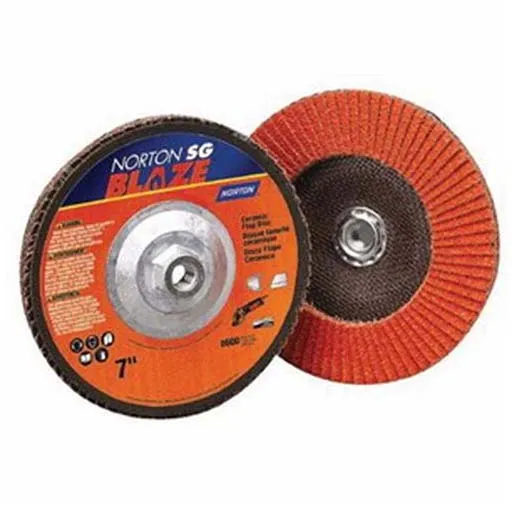 Norton – Blaze R980P Flap Disc – 4-1/2 in – 7/8 in – Polyester (Film) – 40 | 66261183487