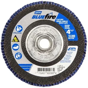 Norton – Bluefire Flap Disc – 40 – Extra Coarse – 4-1/2 in | 77696090086