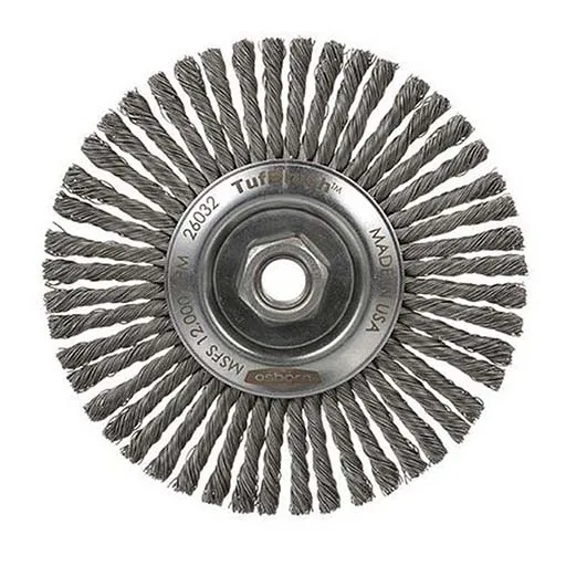 Osborn Crimped Wire Wheel Brush – 5-7/8 in – 5/8-11 – 0.02 in | 0002603200