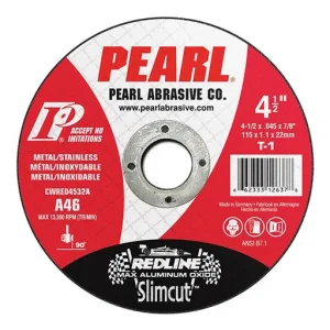 Pearl Abrasive Slimcut Redline Max AO Cut-Off Wheel, 6 x 0.45 x 7/8 | DCWRED06A