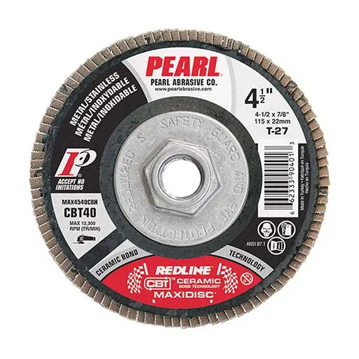Maxidisc MAX4540 Flap Disc – Cotton – Polyester – 5/8-11 – Type 27 | MAX4540CBH