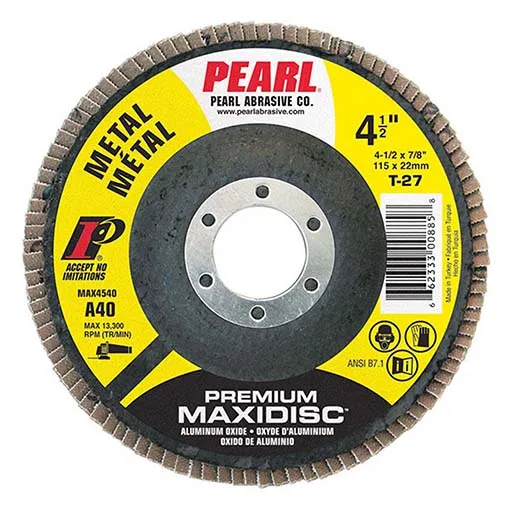 Maxidisc MAX4560 Flap Disc – Aluminum Oxide – For Metal – 7/8 in | MAX4560