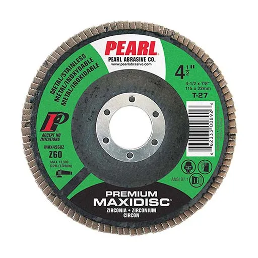 Maxidisc MAX4560 Flap Disc – Zirconia Alumina – For Metal/Stainless Steel – 7/8 in