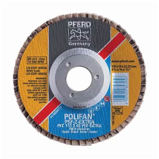 Polivlies – Pferdvalue Universal Line PSF Flap Disc – 40 – 13300 RPM | 60654