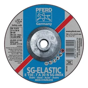 Polifan Performance Line SG Depressed Center Wheel – 6 in – 5/8-11 in – 10200 RPM | 61116