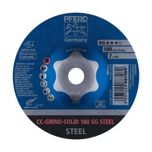 Pferdvalue CC-GRIND-SOLID Performance Line SG Grinding Wheel – 6 in – 10200 RPM | 61222