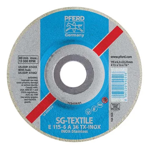 Poliflex Performance Line SG Depressed Center Wheel – 4-1/2 in | 61433