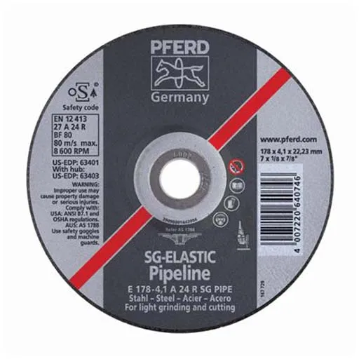 PFERD Performance Line SG Depressed Center Wheel – 6 in | 63408