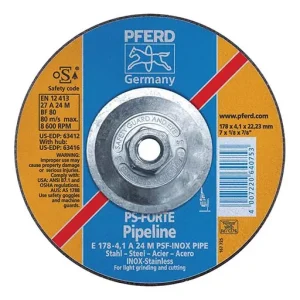 Polifan Universal Line PSF Depressed Center Wheel – 7 in – 8500 RPM | 63416