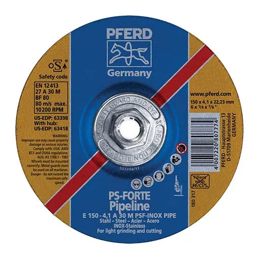 PFERD Universal Line PSF Depressed Center Wheel – 6 in | 63418