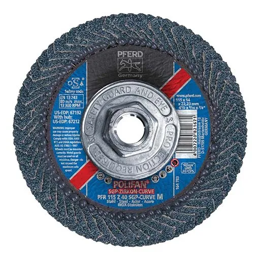 Polifan – Pferdvalue Special Line SGP CURVE, Special Line SGP Z-CURVE Flap Disc – Z40