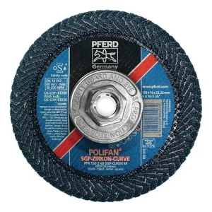 Polifan – Pferdvalue Special Line SGP Z-CURVE Flap Disc – 6 in – 10200 RPM – Medium
