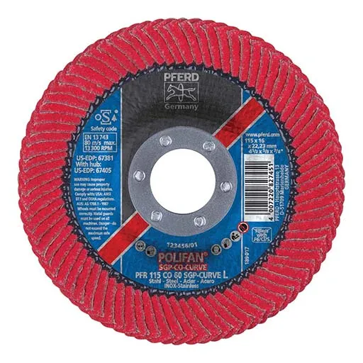 Polifan – Pferdvalue Special Line SGP CO-CURVE Flap Disc – 60 – 7/8 in | 67381